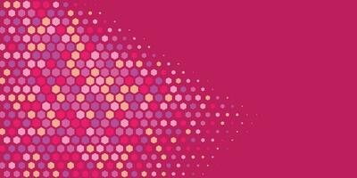 Geometric abstract Hexagon Two Color Background vector