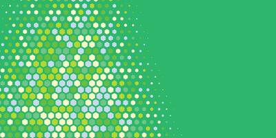 Geometric abstract Hexagon Two Color Background vector