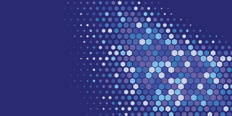 Geometric abstract Hexagon Two Color Background