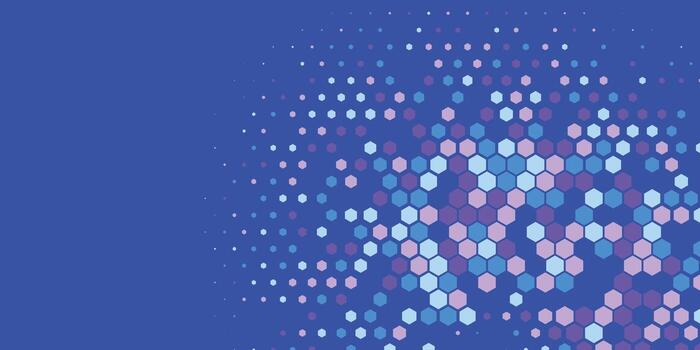 Geometric abstract Hexagon Two Color Background vector