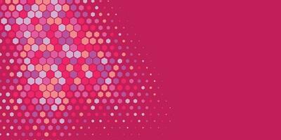 Geometric abstract Hexagon Two Color Background vector