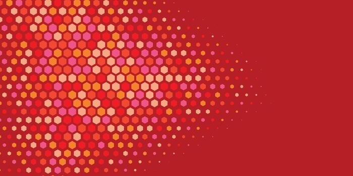 geométrico resumen hexágono dos color antecedentes vector