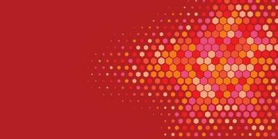 Geometric abstract Hexagon Two Color Background vector