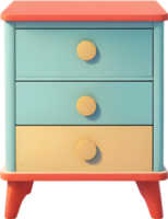 a nightstand  Ai generative png