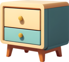 a nightstand  Ai generative png