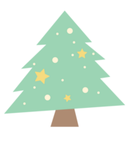 Cartoon Christmas tree elements for festivals png