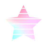 Abstract holographic element retro style 90s. png