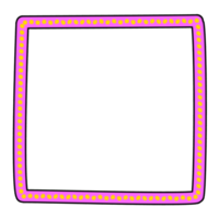 Retro 80s-90s style social media UI frame png