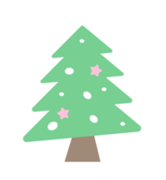 Cartoon Christmas tree elements for festivals png