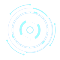 abstrato hud exibição infográfico ficção científica futurista em formação png