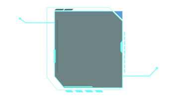 abstrato hud exibição infográfico ficção científica futurista quadro, Armação em formação png