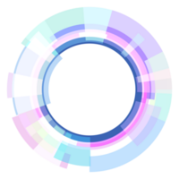 abstrato hud exibição infográfico ficção científica futurista em formação png