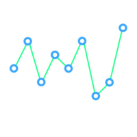 bedrijf statistisch diagram lijn element png