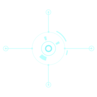 abstrato hud exibição infográfico ficção científica futurista em formação png