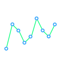 företag statistisk Graf linje element png