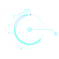 abstrato hud exibição infográfico ficção científica futurista em formação png