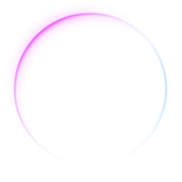 abstract neon gloed ring element png