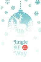 Christmas (Season's Greetings) - Pinterest graphic - Jingle All The Way template