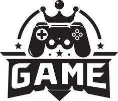 Game Logo vector illustration black color 7