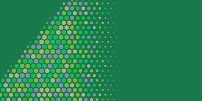 Geometric abstract Hexagon Two Color Background vector