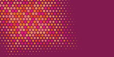 Geometric abstract Hexagon Two Color Background vector