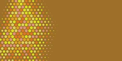 Geometric abstract Hexagon Two Color Background vector