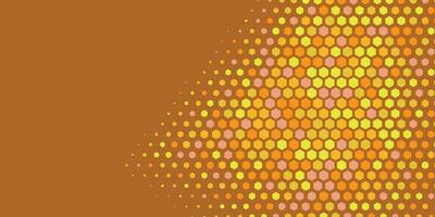 Geometric abstract Hexagon Two Color Background vector