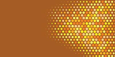 Geometric abstract Hexagon Two Color Background vector