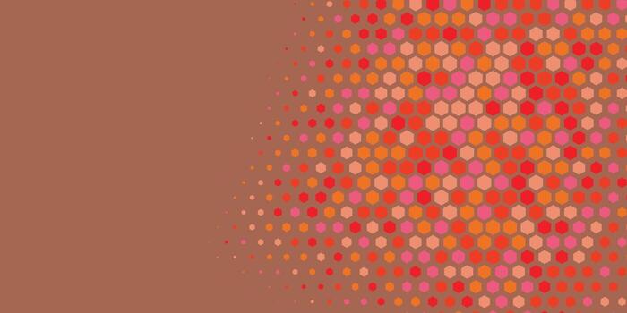 Geometric abstract Hexagon Two Color Background vector