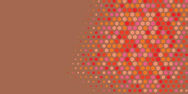 Geometric abstract Hexagon Two Color Background