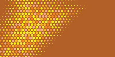 Geometric abstract Hexagon Two Color Background vector