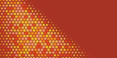 Geometric abstract Hexagon Two Color Background vector