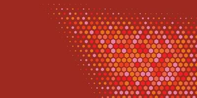 Geometric abstract Hexagon Two Color Background vector