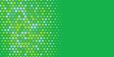 Geometric abstract Hexagon Two Color Background vector