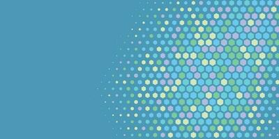 Geometric abstract Hexagon Two Color Background vector