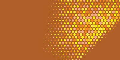 Geometric abstract Hexagon Two Color Background vector