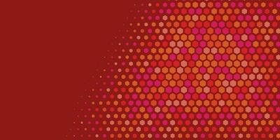 Geometric abstract Hexagon Two Color Background vector