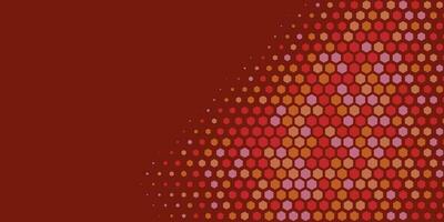 Geometric abstract Hexagon Two Color Background vector