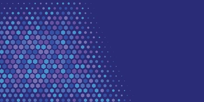 Geometric abstract Hexagon Two Color Background vector