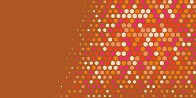 Geometric abstract Hexagon Two Color Background vector