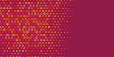 Geometric abstract Hexagon Two Color Background vector