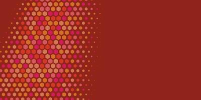 Geometric abstract Hexagon Two Color Background vector