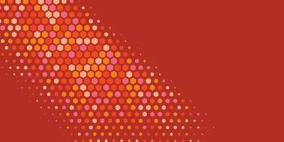 Geometric abstract Hexagon Two Color Background vector