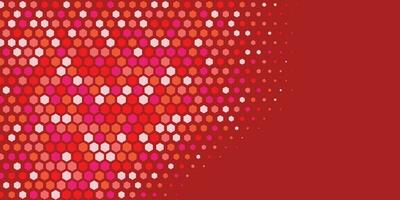 Geometric abstract Hexagon Two Color Background vector