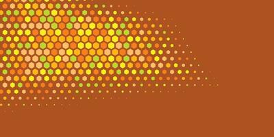 Geometric abstract Hexagon Two Color Background vector