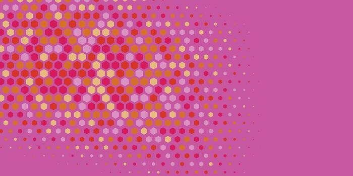 Geometric abstract Hexagon Two Color Background vector