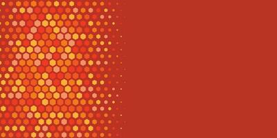 Geometric abstract Hexagon Two Color Background vector