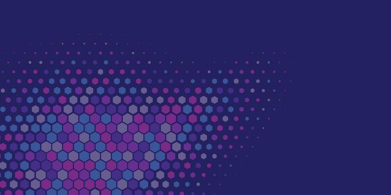 Geometric abstract Hexagon Two Color Background