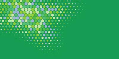 Geometric abstract Hexagon Two Color Background vector