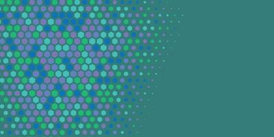 Geometric abstract Hexagon Two Color Background vector